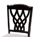 Baxton Studio Delilah Modern and Contemporary Grey Fabric Upholstered and Dark Brown Finished Wood 2-Piece Dining Chair Set - BSORH1017C-Grey/Dark Brown-DC-2PK