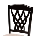 Baxton Studio Delilah Modern and Contemporary Sand Fabric Upholstered and Dark Brown Finished Wood 2-Piece Dining Chair Set - BSORH1017C-Sand/Dark Brown-DC-2PK