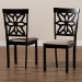 Baxton Studio Samwell Modern and Contemporary Sand Fabric Upholstered and Dark Brown Finished Wood 2-Piece Dining Chair Set - BSORH1019C-Sand/Dark Brown-DC-2PK