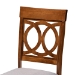 Baxton Studio Jessie Modern and Contemporary Grey Fabric Upholstered and Walnut Brown Finished Wood 5-Piece Dining Set - BSOJessie-Grey/Walnut-5PC Dining Set