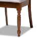 Baxton Studio Lucie Modern and Contemporary Grey Fabric Upholstered and Walnut Brown Finished Wood 4-Piece Dining Chair Set - BSORH333C-Grey/Walnut-DC-4PK