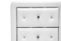 Baxton Studio Stella Crystal Tufted White Upholstered Modern Nightstand - BSOBBT3084-White-NS