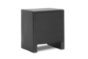 Baxton Studio Frey Black Upholstered Modern Nightstand - BSOBBT3089-Black-NS