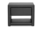 Baxton Studio Massey Black Upholstered Modern Nightstand - BSOBBT3092-Black-NS