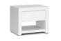 Baxton Studio Massey White Upholstered Modern Nightstand
