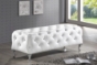 Baxton Studio Stella Crystal Tufted White Modern Bench - BSOBBT5119-White-Bench