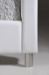 Baxton Studio Carlotta White Modern Bed with Upholstered Headboard - Full Size - BSOBBT6376-White-Full