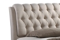 Baxton Studio Ainge Contemporary Button-Tufted Light Beige Fabric Upholstered Storage King-Size  Bed with 2-drawer - BSOBBT6423-Light Beige-King