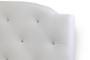 Baxton Studio Canterbury White Leather Contemporary Full-Size Bed