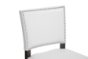 Baxton Studio Aries White Modern Bar Stool with Nail Head Trim (Set of 2) - BSOBBT5112 Bar Stool-White
