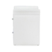 Baxton Studio  Victoria Matte White PU Leather 2 Storage Drawers Nightstand Bedside Table - BSOBBT3111A1-White-NS