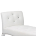 Baxton Studio Kristy Modern and Contemporary White Faux Leather Classic Seating Bench - BSOBBT5197-Bench-White