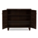 Baxton Studio Winda Modern and Contemporary 2-Door Dark Brown Wooden Entryway Shoes Storage Cabinet - BSOSC864572 B-Wenge