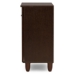 Baxton Studio Winda Modern and Contemporary 2-Door Dark Brown Wooden Entryway Shoes Storage Cabinet - BSOSC864572 B-Wenge