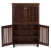 Baxton Studio Fernanda Modern and Contemporary 4-Door Oak Brown Wooden Entryway Shoes Storage Tall Cabinet - BSOSC864574 A-Dirty Oak