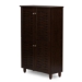 Baxton Studio Winda Modern and Contemporary 4-Door Dark Brown Wooden Entryway Shoes Storage Cabinet - BSOSC864574 B-Wenge