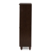 Baxton Studio Winda Modern and Contemporary 4-Door Dark Brown Wooden Entryway Shoes Storage Cabinet - BSOSC864574 B-Wenge