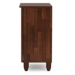 Baxton Studio Gisela Oak and White 2-tone Shoe Cabinet With 2 Doors - BSOSC865512-Dirty Oak