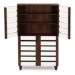 Baxton Studio Gisela Oak and White 2-tone Shoe Cabinet With 4 Door - BSOSC865514-Dirty Oak/White
