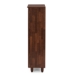 Baxton Studio Gisela Oak and White 2-tone Shoe Cabinet With 4 Door - BSOSC865514-Dirty Oak/White