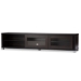 Baxton Studio Beasley 70-Inch Dark Brown TV Cabinet with 2 Sliding Doors and Drawer - BSOTV834180-Wenge