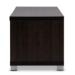 Baxton Studio Beasley 70-Inch Dark Brown TV Cabinet with 2 Sliding Doors and Drawer - BSOTV834180-Wenge