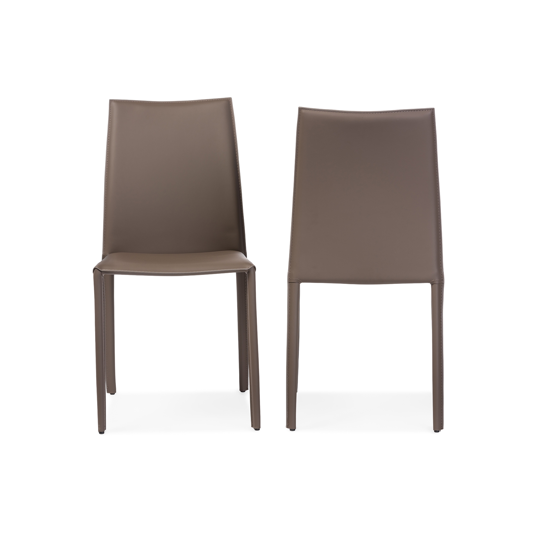 Baxton Studio Rockford Modern And, Bonded Leather Dining Chairs