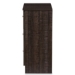 Baxton Studio Decon Modern and Contemporary Espresso Brown Wood 3-Drawer Storage Chest - BSOB06-Brown