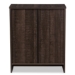 Baxton Studio Decon Modern and Contemporary Espresso Brown Wood 3-Drawer Storage Chest - BSOB06-Brown