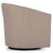 Baxton Studio Porter Modern and Contemporary Classic Retro Beige Fabric Upholstered Swivel Tub Chair - BSODB-182-beige