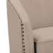 Baxton Studio Porter Modern and Contemporary Classic Retro Beige Fabric Upholstered Swivel Tub Chair - BSODB-182-beige