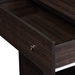 Baxton Studio Agni Modern and Contemporary Dark Brown Buffet and Hutch Kitchen Cabinet - BSODR 883701-Wenge
