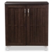 Baxton Studio Excel Modern and Contemporary Dark Brown Sideboard Storage Cabinet