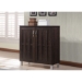 Baxton Studio Excel Modern and Contemporary Dark Brown Sideboard Storage Cabinet - BSOSR 890005-Wenge