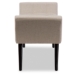 Baxton Studio Tamblin Mid-century Modern Retro Beige Linen Fabric Upholstered Grid-Tufting 50-Inch Bench - BSOWS-B1215-Dark Beige