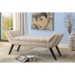 Baxton Studio Tamblin Mid-century Modern Retro Beige Linen Fabric Upholstered Grid-Tufting 50-Inch Bench - BSOWS-B1215-Dark Beige