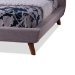 Baxton Studio Jonesy Scandinavian Style Mid-century Beige Fabric  Upholstered Queen Size Platform Bed - BSOBBT6537-Queen-Beige