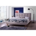 Baxton Studio Jonesy Scandinavian Style Mid-century Beige Fabric  Upholstered Queen Size Platform Bed - BSOBBT6537-Queen-Beige