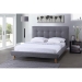 Baxton Studio Jonesy Scandinavian Style Mid-century Grey Fabric  Upholstered Queen Size Platform Bed - BSOBBT6537-Queen-Grey
