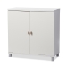 Baxton Studio Marcy Modern and Contemporary White Wood Entryway Handbags or School Bags Storage Sideboard Cabinet - BSOHS-001-White
