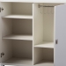 Baxton Studio Marcy Modern and Contemporary White Wood Entryway Handbags or School Bags Storage Sideboard Cabinet - BSOHS-001-White