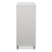 Baxton Studio Marcy Modern and Contemporary White Wood Entryway Handbags or School Bags Storage Sideboard Cabinet - BSOHS-001-White