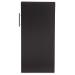 Baxton Studio Lindo Dark Brown Wood Bookcase with One Pulled-out Door Shelving Cabinet - BSOSH-001-Espresso