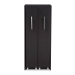 Baxton Studio Lindo Dark Brown Wood Bookcase with Two Pulled-out Doors Shelving Cabinet
