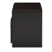 Baxton Studio Margaret Modern and Contemporary Dark Brown Wood 2-Door Shoe Cabinet with Faux Leather Seating Bench - BSOSR-001-Espresso