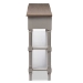 Baxton Studio Edouard French Provincial Style White Wash Distressed Wood and Grey Two-tone 2-drawer Console Table - BSOEDD9VM/M-B-W1