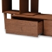Baxton Studio Haversham Mid-century Retro Modern TV Stand Entertainment Center and Display Unit - BSOFP-6784-Walnut-TV
