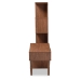 Baxton Studio Haversham Mid-century Retro Modern TV Stand Entertainment Center and Display Unit - BSOFP-6784-Walnut-TV