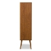 Baxton Studio Ellingham Mid-century Retro Modern 1-drawer Sideboard Storage Cabinet Bookcase Organizer - BSOFP-6785-Walnut