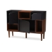 Baxton Studio Anderson Mid-century Retro Modern Oak and Espresso Wood Sideboard Storage Cabinet - BSOFP-6794-Oak/Espresso